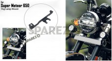 Royal Enfield Super Meteor 650 Fog Lamp Mount Black  - SPAREZO